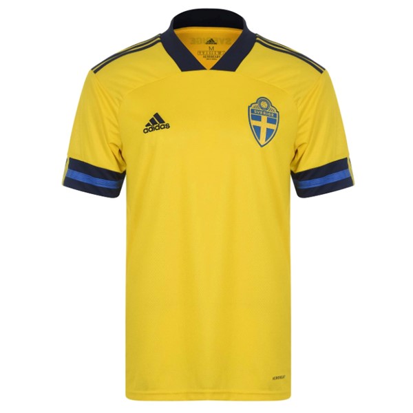 Authentic Camiseta Suecia 1ª 2020 Amarillo